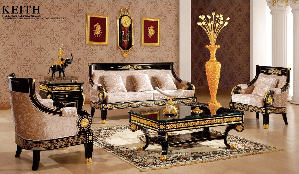 living room set up styles on Living Room Set In Empire Style   Classic Interior And Furniture