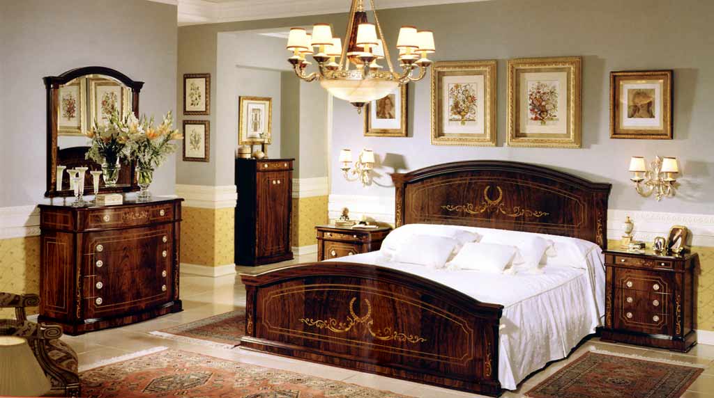 Walnut Bedroom Set In Spanish Style DesignTop and Best Italian ...