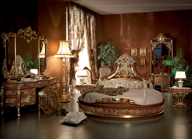Italian Bed Room In Round Shapetop And Best Italian Classic