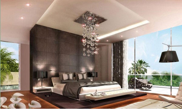 black bedroom design 