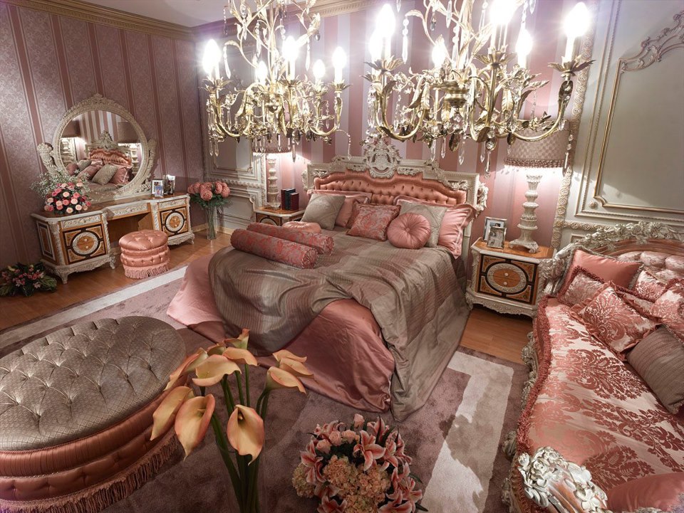 Pink Classic Style Italian Bedroomtop And Best Italian Classic