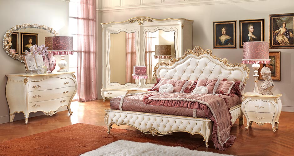 Romantica Bedroom Furnishing With Opulent Design
