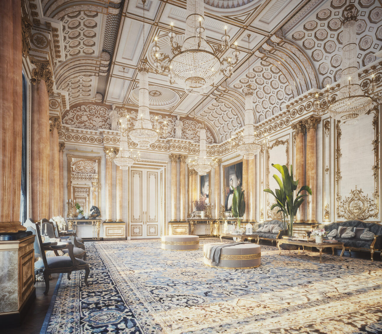 classical Victorian palace interior design